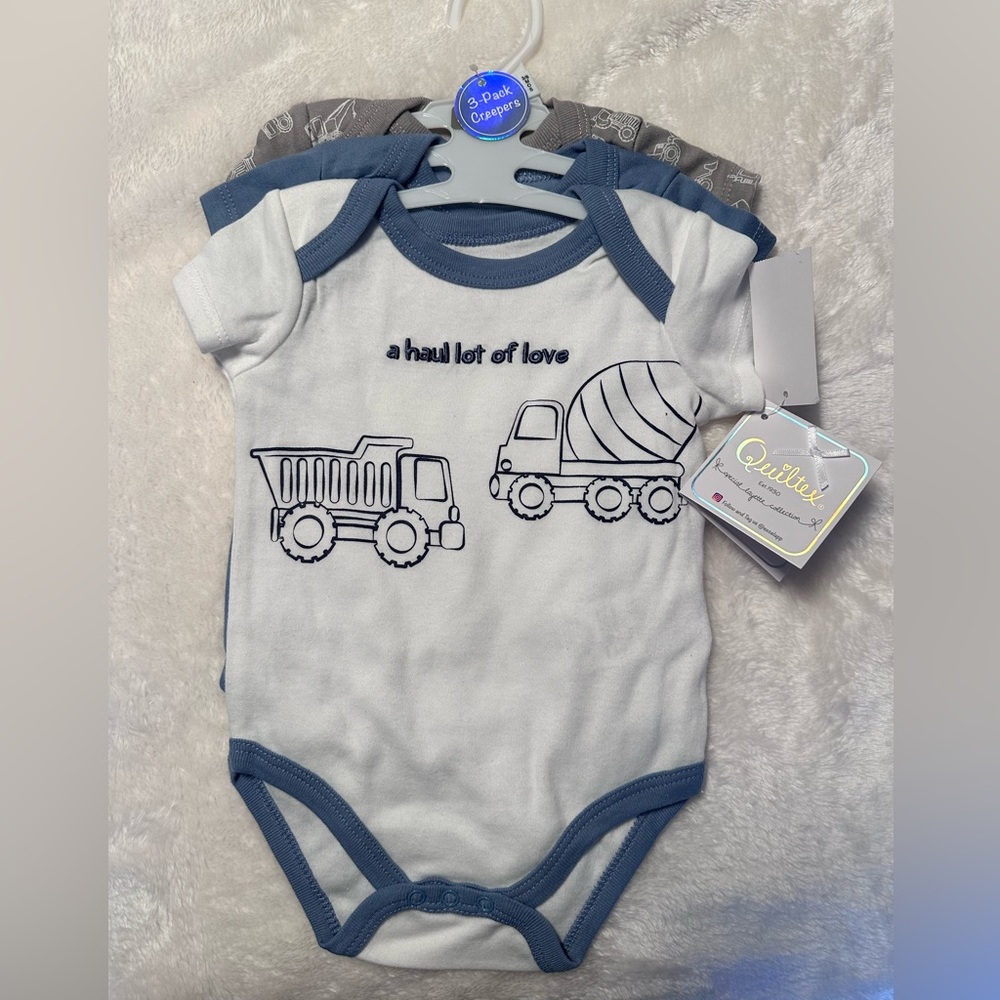 Boy baby onesies 3 piece 3-6 and 6-9 months